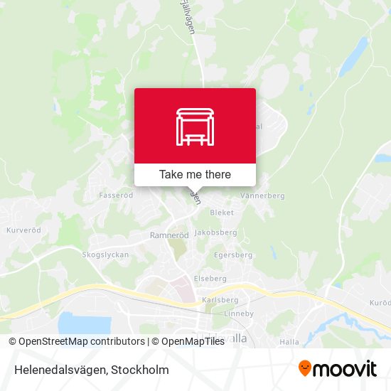 Helenedalsvägen map