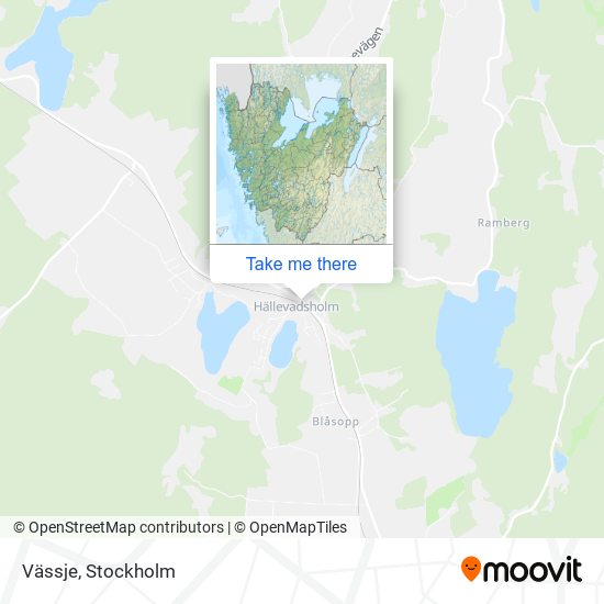 Vässje map