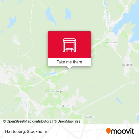 Hästeberg map