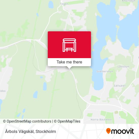 Årbols Vägskäl map