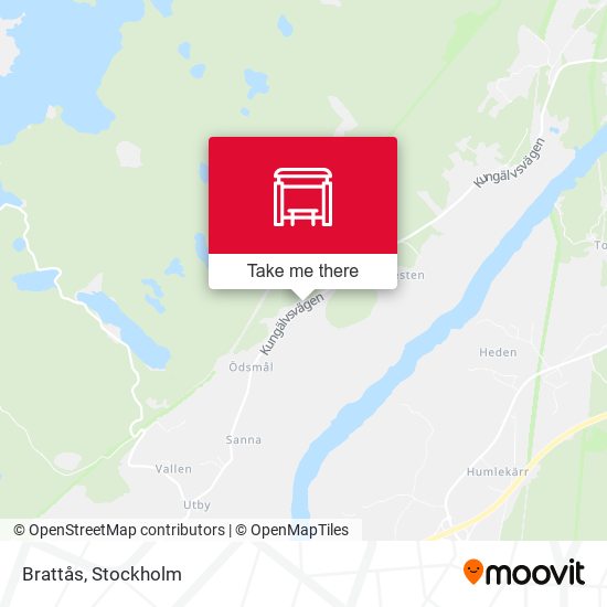 Brattås map