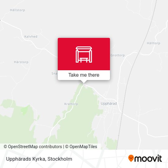 Upphärads Kyrka map