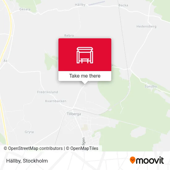 Hällby map