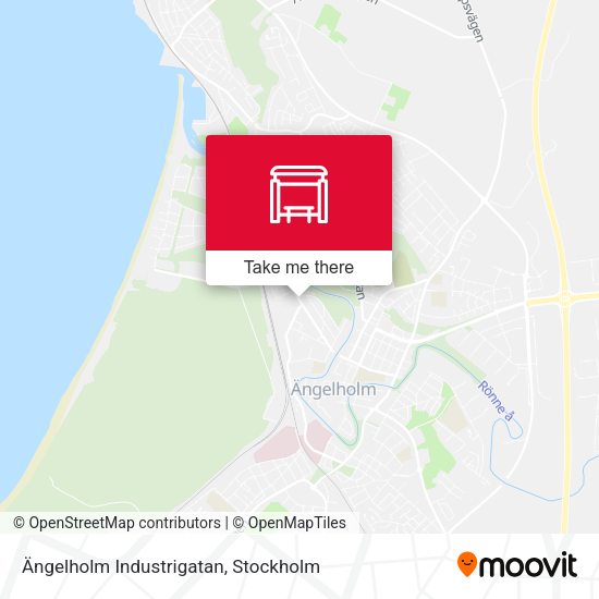 Ängelholm Industrigatan map