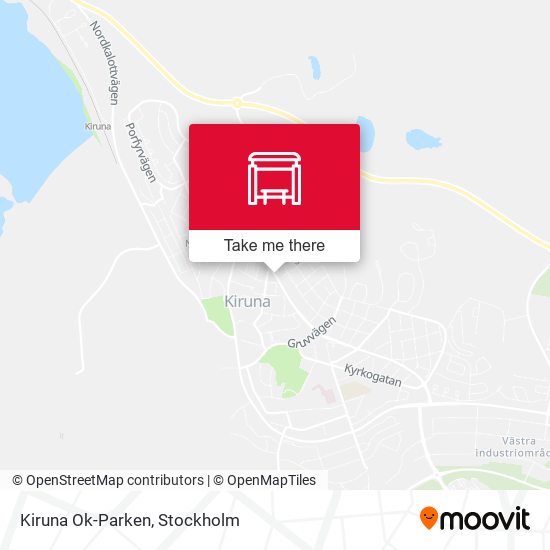 Kiruna Ok-Parken map