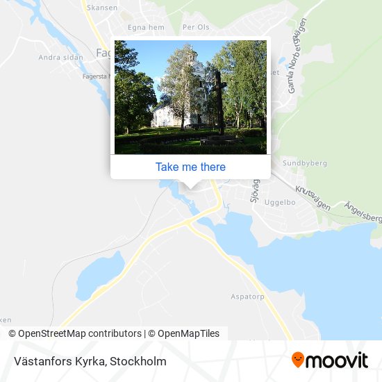 Västanfors Kyrka map