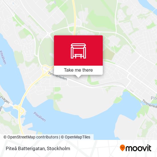 Piteå Batterigatan map