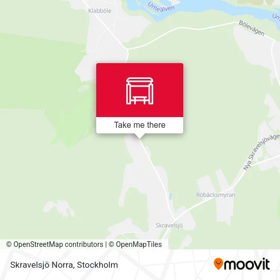 Skravelsjö Norra map
