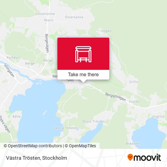 Västra Trösten map