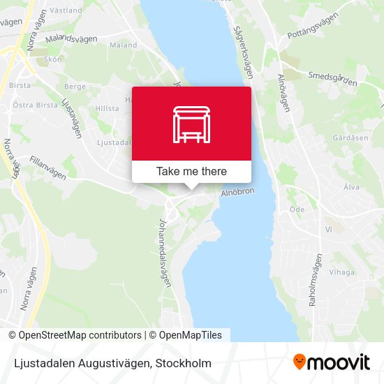Ljustadalen Augustivägen map