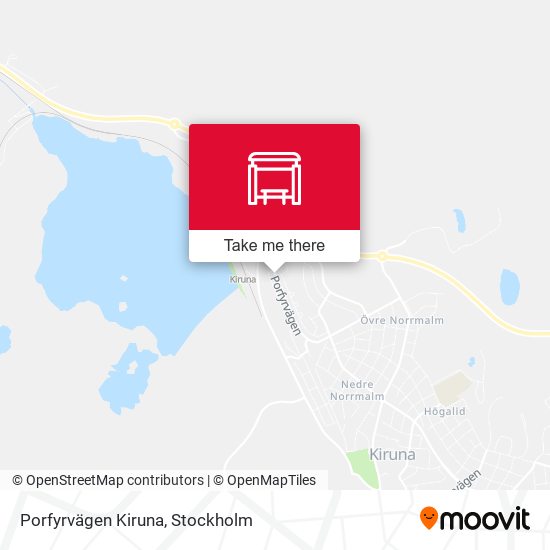 Porfyrvägen Kiruna map