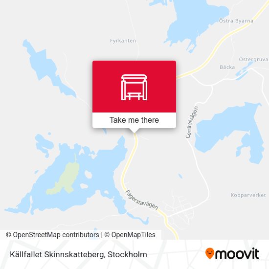 Källfallet Skinnskatteberg map