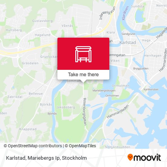 Karlstad, Mariebergs Ip map