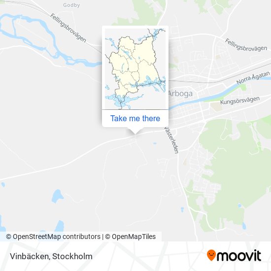 Vinbäcken map