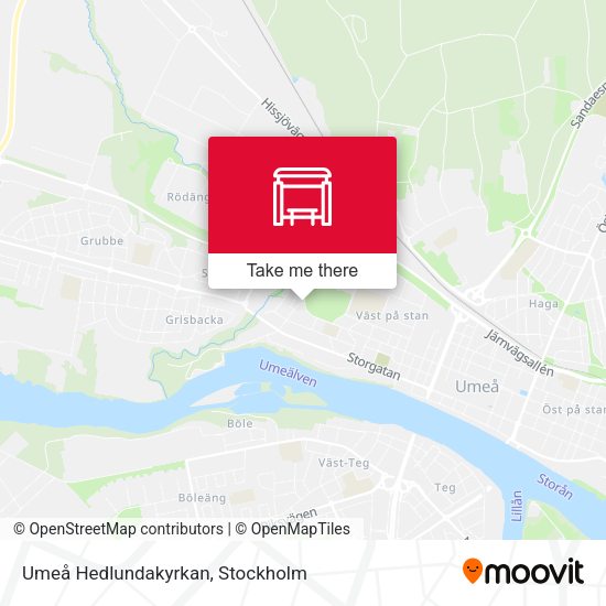 Umeå Hedlundakyrkan map