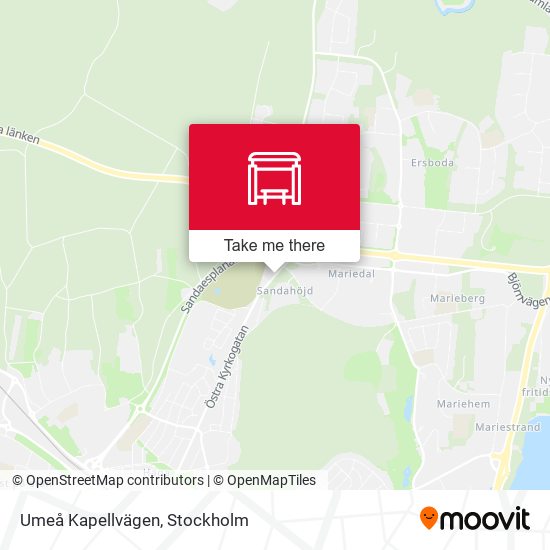 Umeå Kapellvägen map