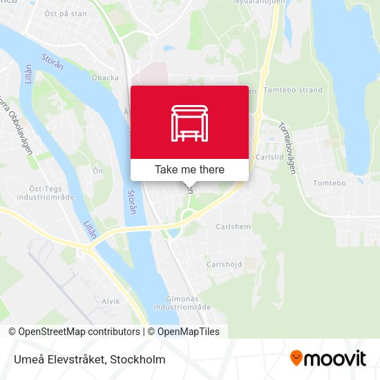 Umeå Elevstråket map