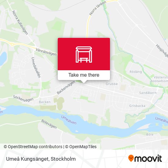 Umeå Kungsänget map