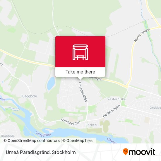 Umeå Paradisgränd map