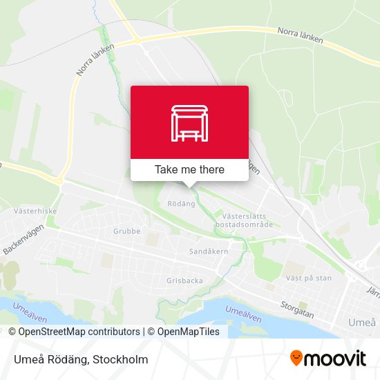 Umeå Rödäng map