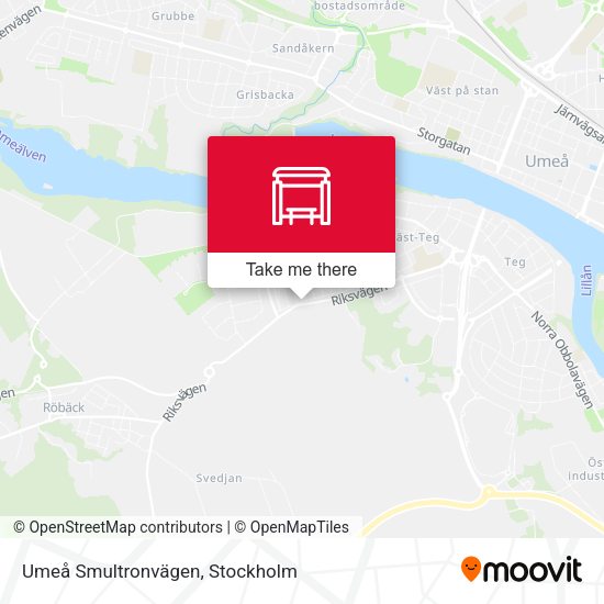 Umeå Smultronvägen map