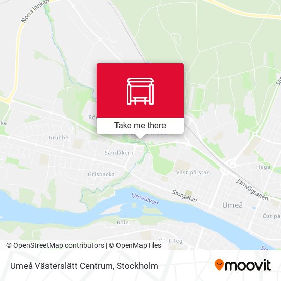 Umeå Västerslätt Centrum map