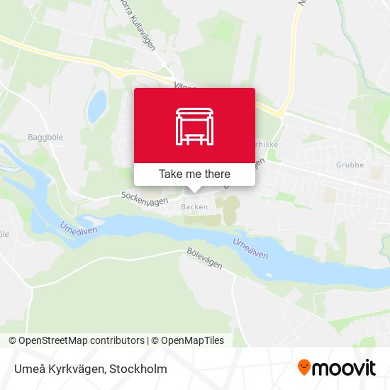 Umeå Kyrkvägen map