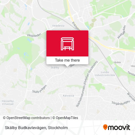 Skälby Budkavlevägen map