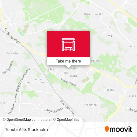 Tensta Allé map