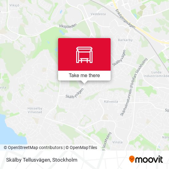 Skälby Tellusvägen map