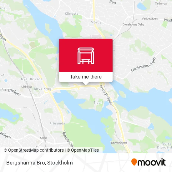 Bergshamra Bro map