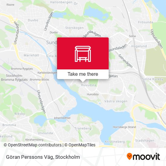 Göran Perssons Väg map