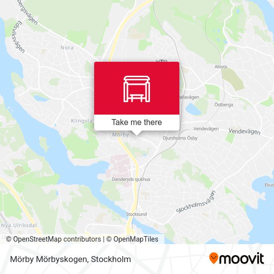 Mörby Mörbyskogen map