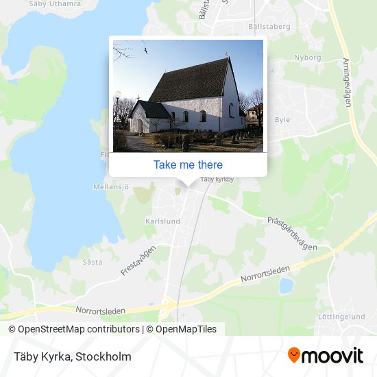 Täby Kyrka map