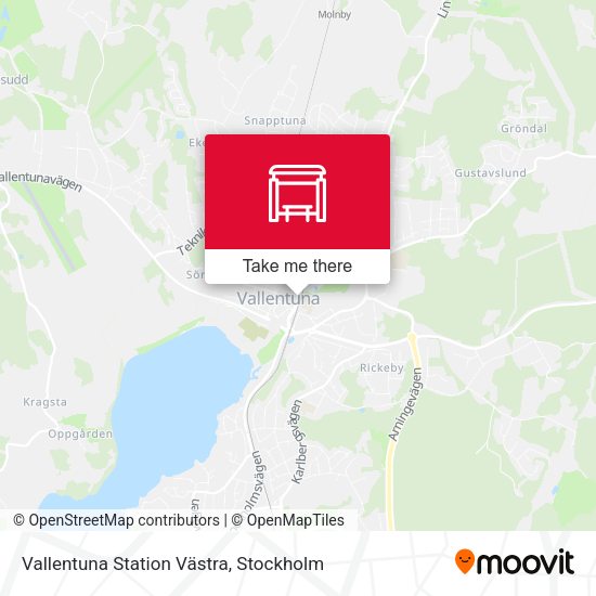 Vallentuna Station Västra map