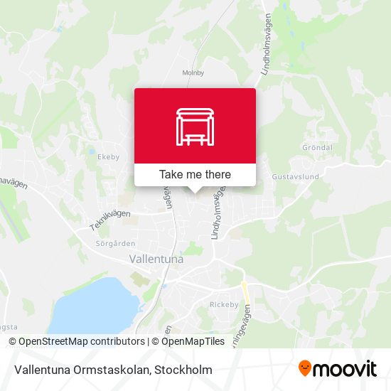 Vallentuna Ormstaskolan map
