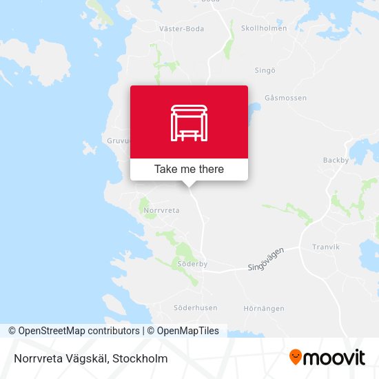 Norrvreta Vägskäl map