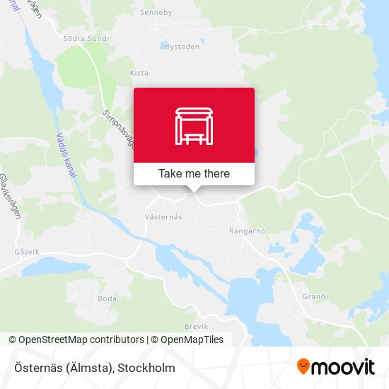 Östernäs (Älmsta) map