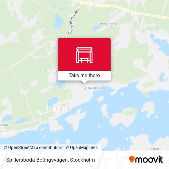 Spillersboda Boängsvägen map