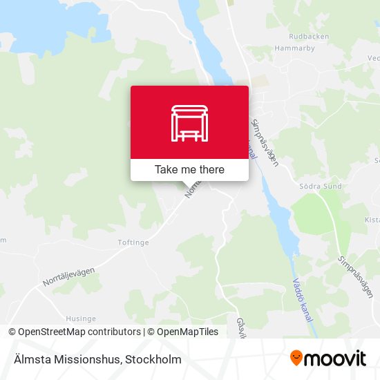 Älmsta Missionshus map