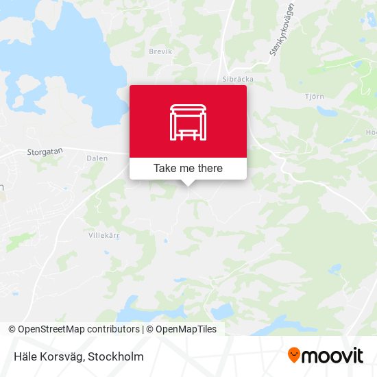 Häle Korsväg map
