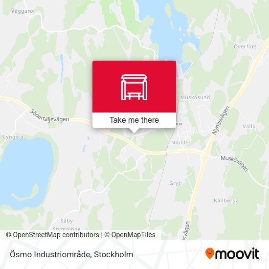 Ösmo Industriområde map