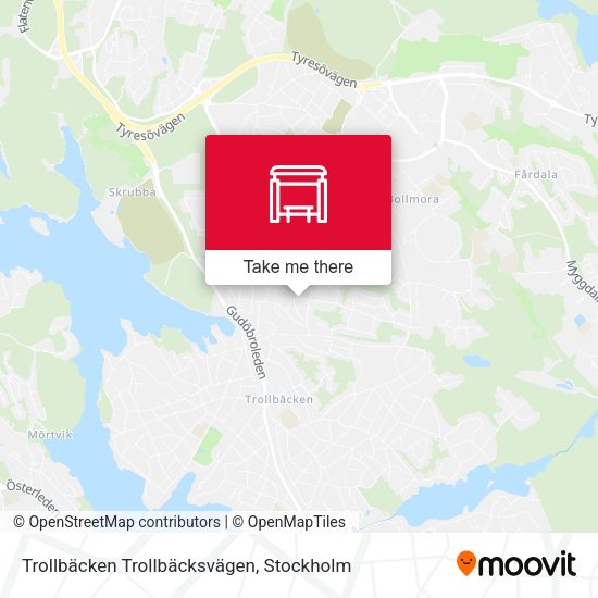 Trollbäcken Trollbäcksvägen map