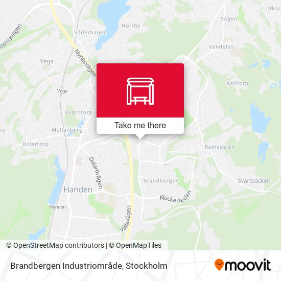 Brandbergen Industriområde map