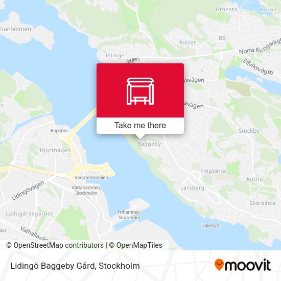 Lidingö Baggeby Gård map