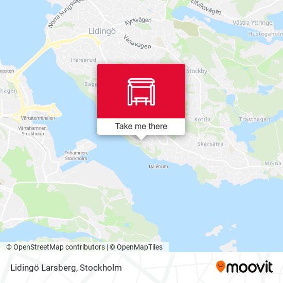 Lidingö Larsberg map