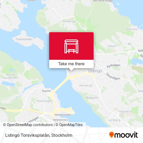 Lidingö Torsviksplatån map
