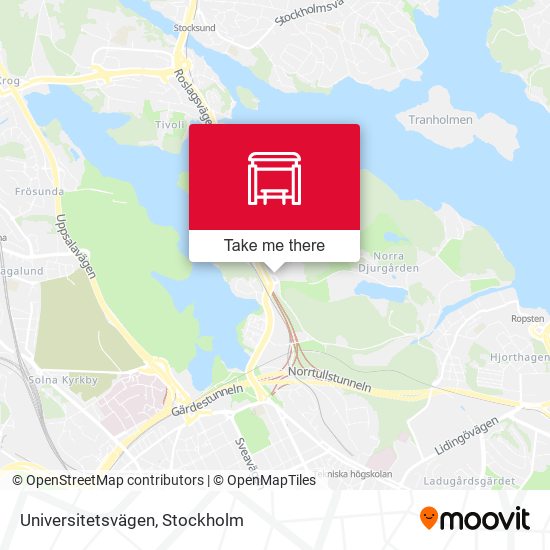 Universitetsvägen map