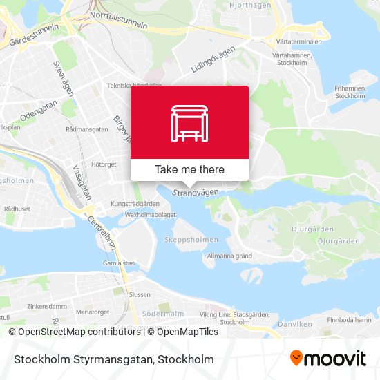 Stockholm Styrmansgatan map