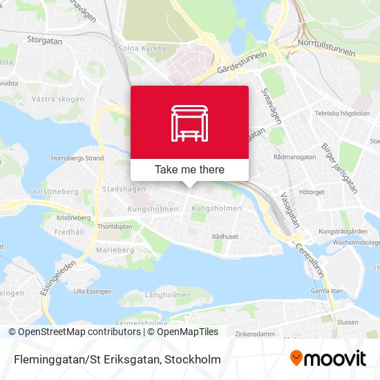 Fleminggatan/St Eriksgatan map